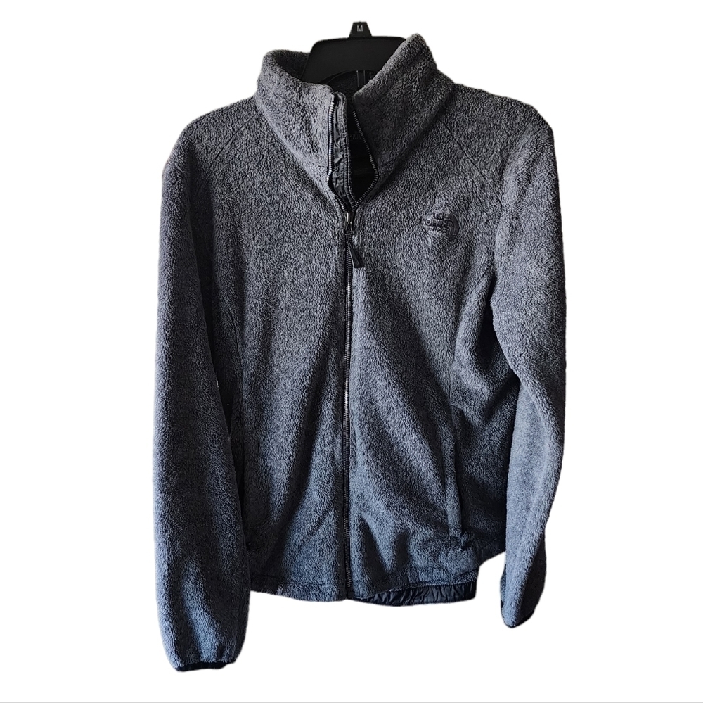 💜 The North Face Silver Gray Fleece Full Zip Sweatshirt